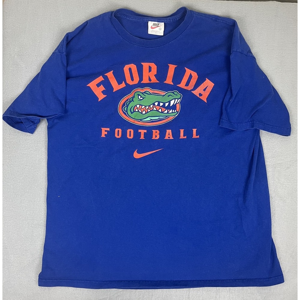 Vintage Florida Gators Shirt Mens XL Blue NCAA Football Nike College 90s - Picture 2 of 9